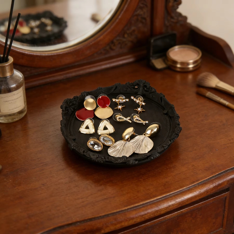 Baroque Gothic Carved Jewelry  - Vanity Home Decor บทวิจารณ์และราคา