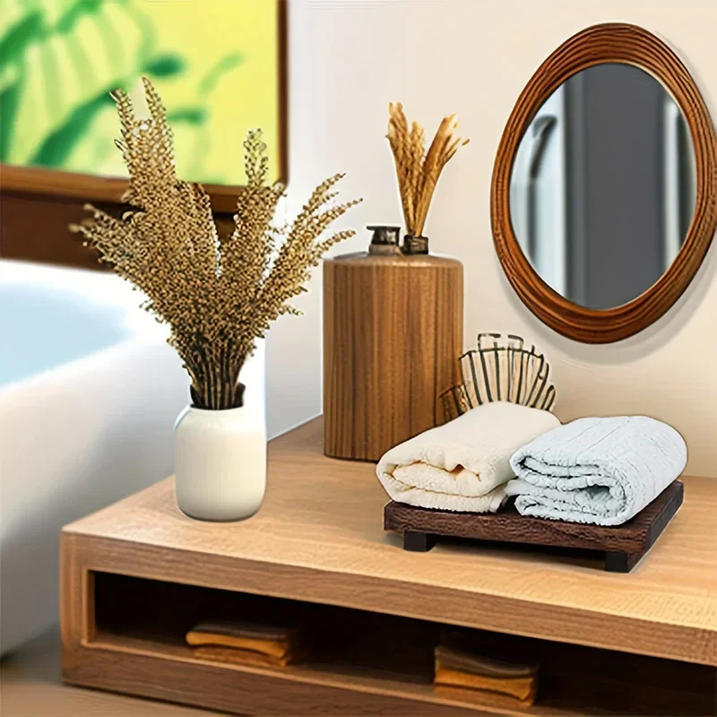 Retro Wooden Bathroom Tray Van - Vanity Home Decor บทวิจารณ์และราคา