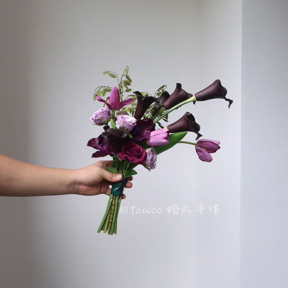 Dark wind retro purple calla l - Home Decor Location บทวิจารณ์และราคา