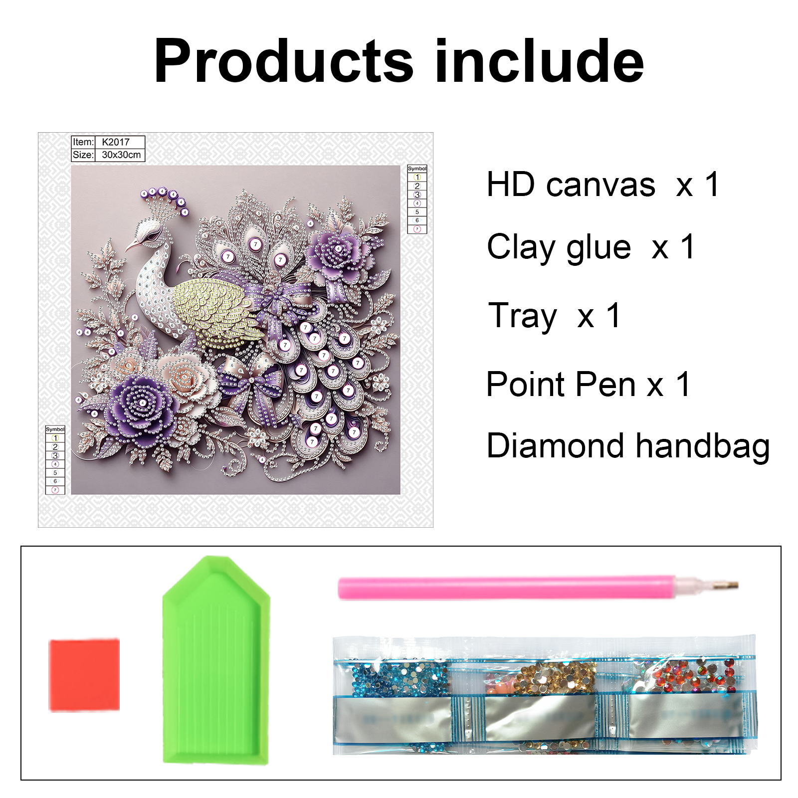 Peacock Special Shape Diamond  - Home Decor Quirky บทวิจารณ์และราคา