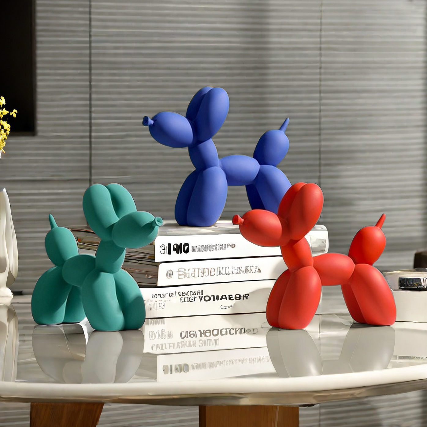 Solid Color Balloon Dog Statue - Home Decor Exhibition บทวิจารณ์และราคา
