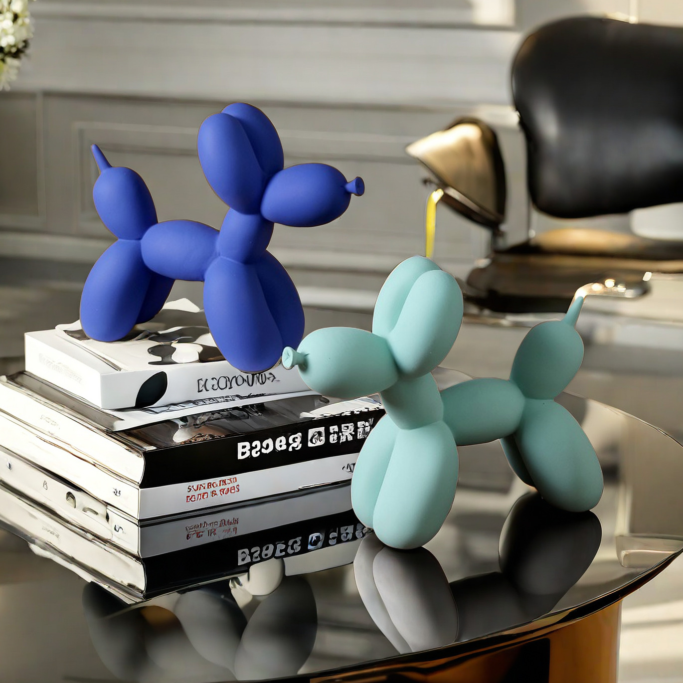 Solid Color Balloon Dog Statue - Home Decor Exhibition บทวิจารณ์และราคา