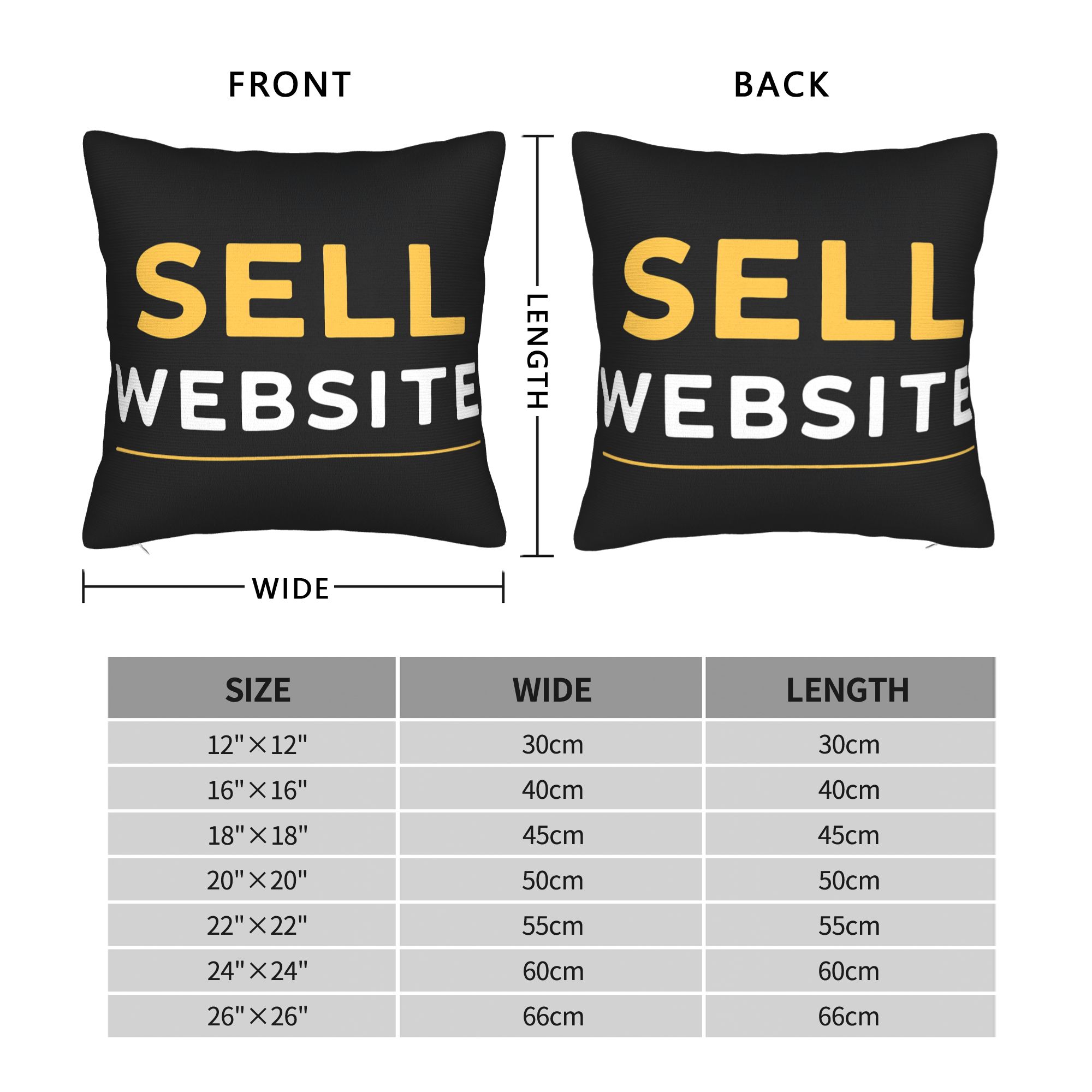 Pillow Case Website Sell Squar - Home Decor Website บทวิจารณ์และราคา