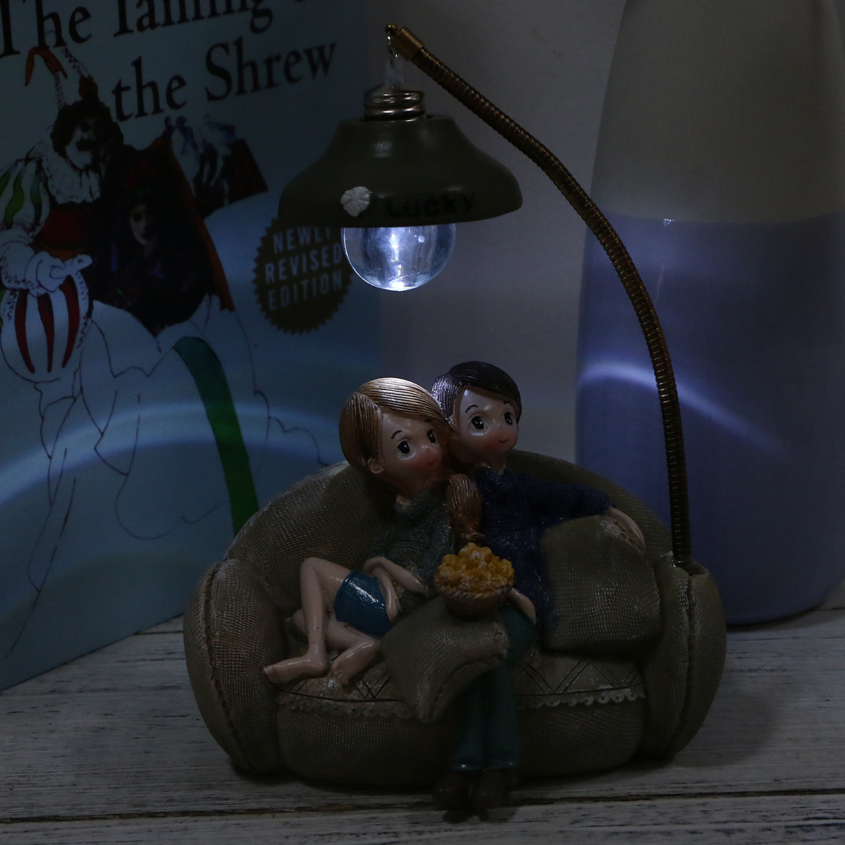 Mini Couple Lamp Ornament for  - Home Decor Living Room Ideas บทวิจารณ์และราคา
