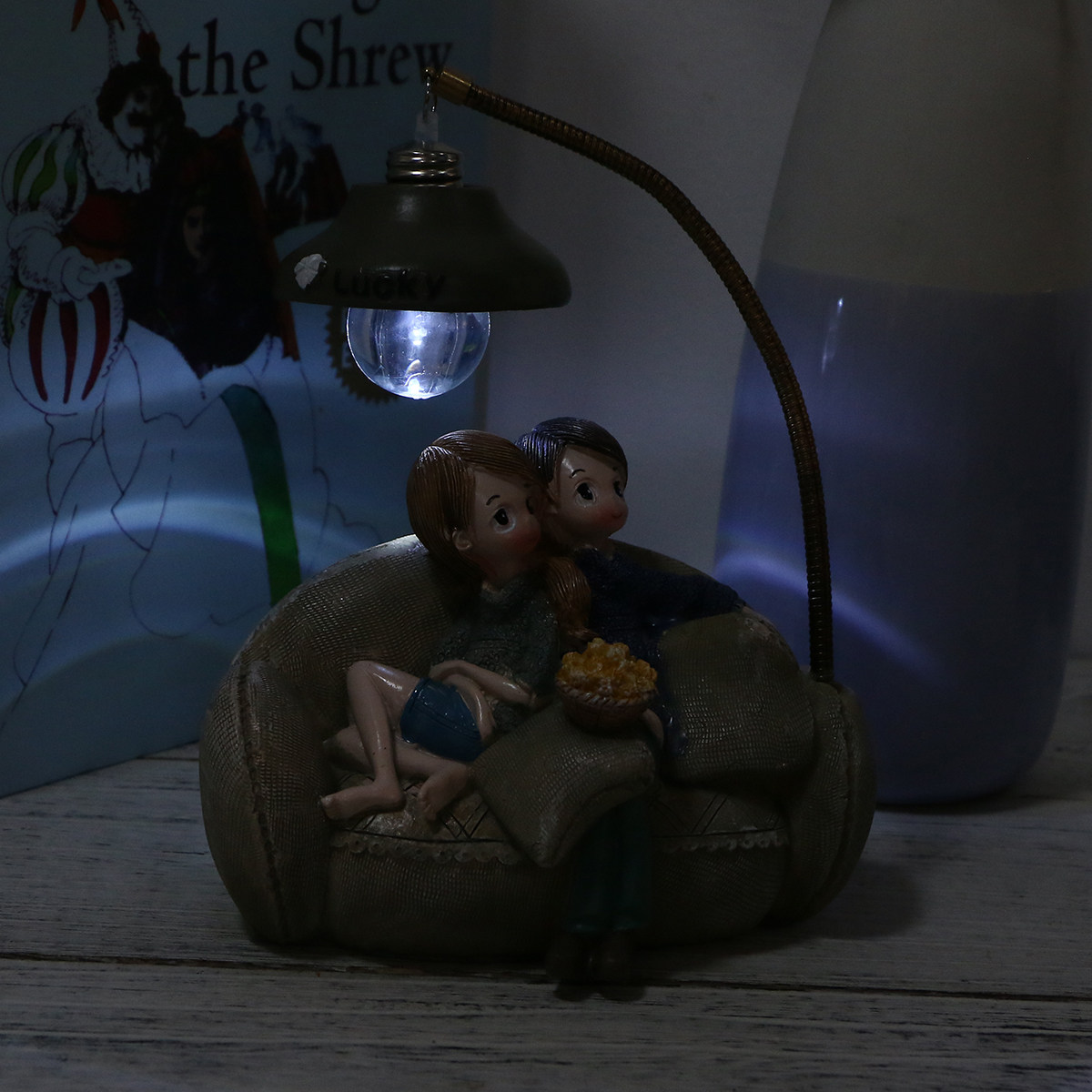 Mini Couple Lamp Ornament for  - Home Decor Living Room Ideas บทวิจารณ์และราคา