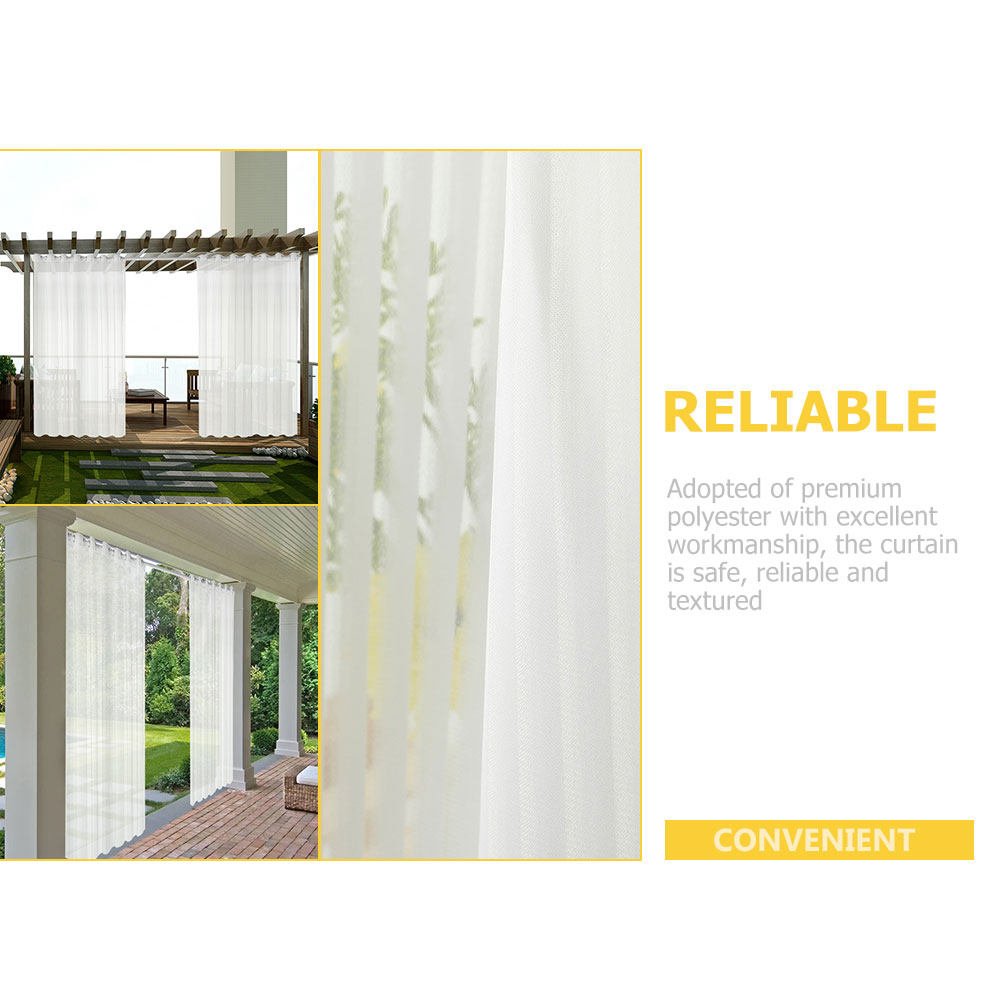 White Sheer Curtain Outdoor Wi - Home Decor Curtain บทวิจารณ์และราคา