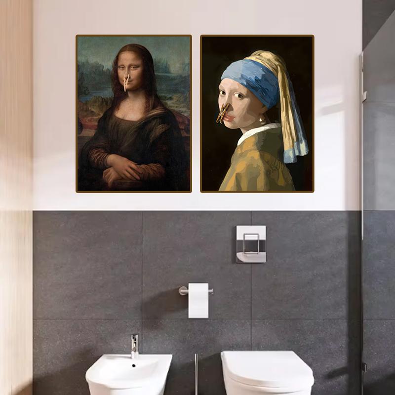 1pc Funny Abstract Bathroom To - Home Decor Quirky บทวิจารณ์และราคา
