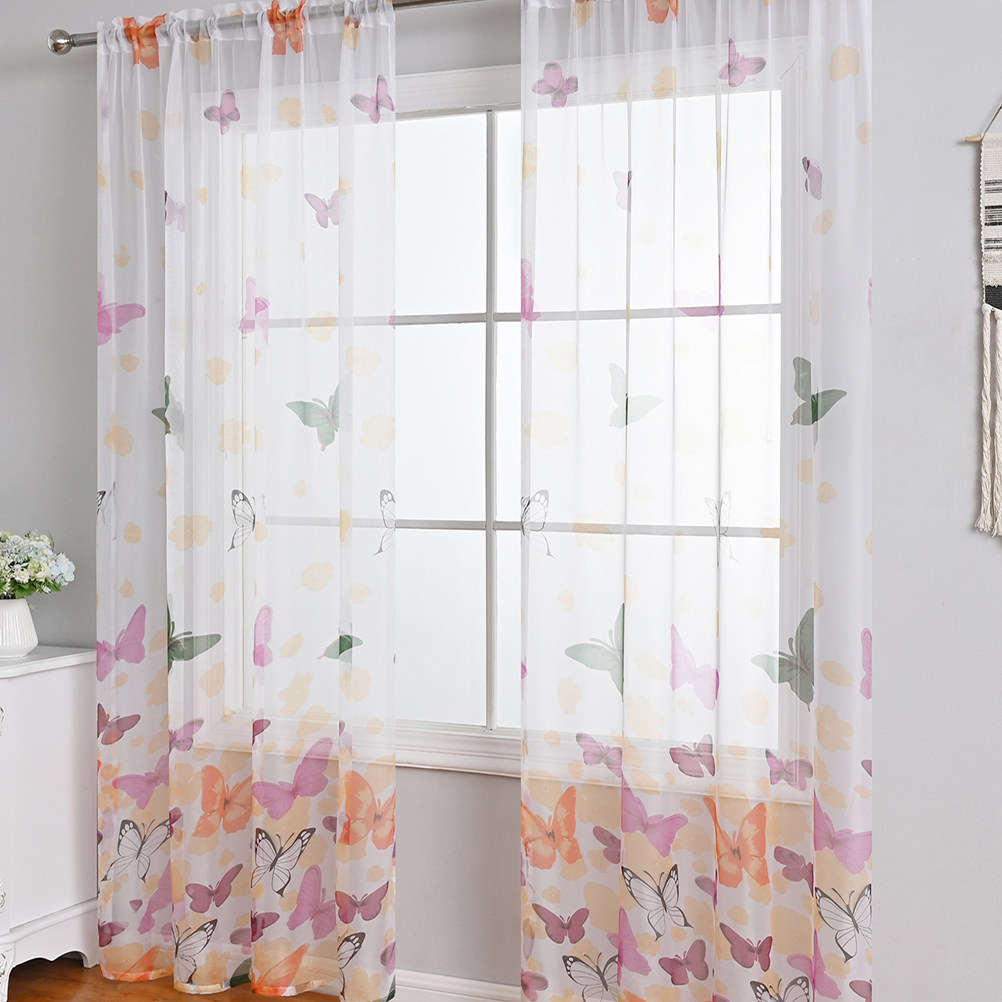 Sheer Curtain Panels Elegant H - Home Decor Curtain บทวิจารณ์และราคา