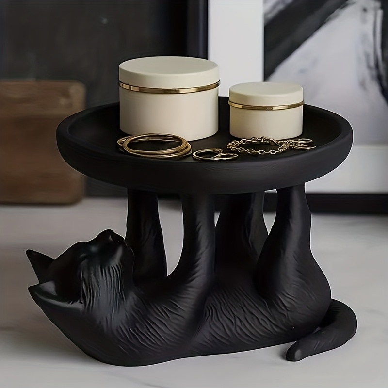 Cute Black Cat Jewelry Tray Re - Vanity Home Decor บทวิจารณ์และราคา