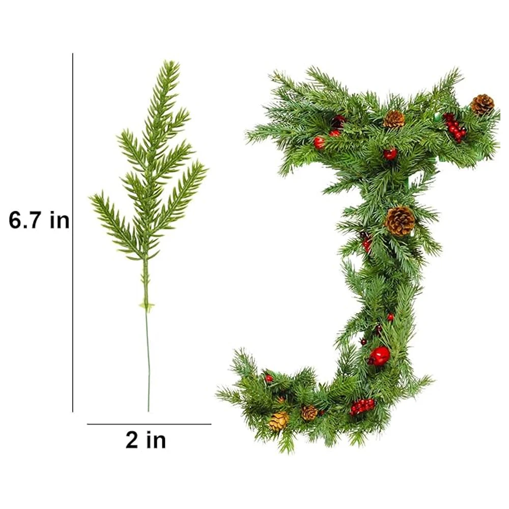 1-500Pcs Artificial Plant Chri - Home Decor Xmas Gifts บทวิจารณ์และราคา