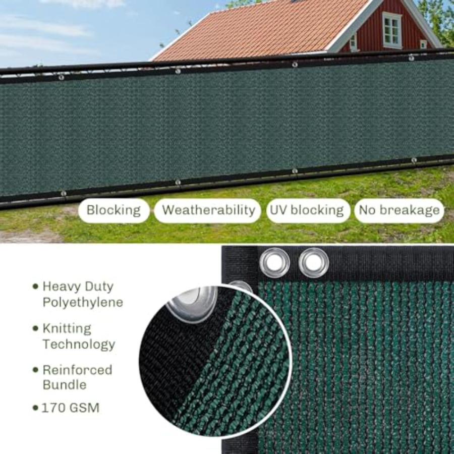 Privacy Screen Fence 4Feet x 5 - Home Decor Canvas บทวิจารณ์และราคา
