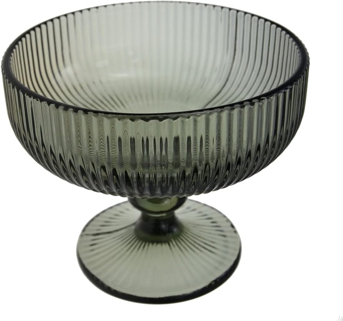 Vintage Ribbed Glass Dessert B - Home Decor Free Images บทวิจารณ์และราคา