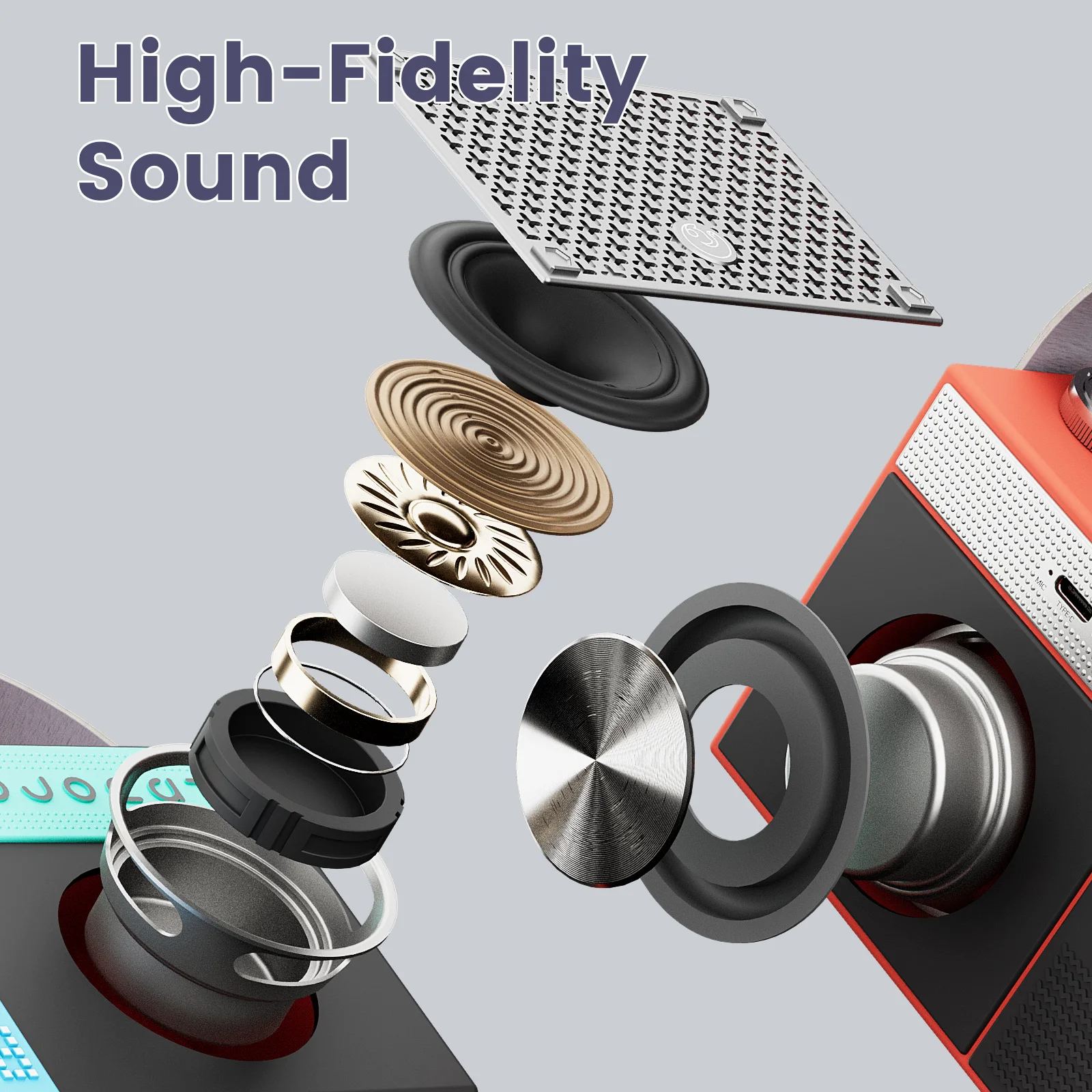 Portable Bluetooth Speaker Rec - Home Decor Range บทวิจารณ์และราคา