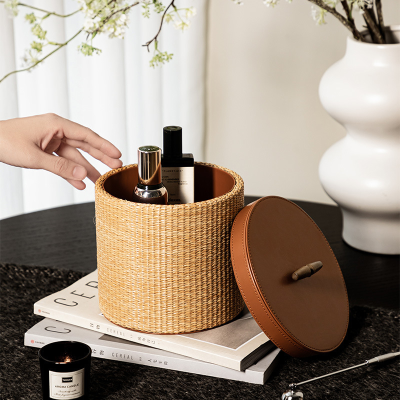 Retro rattan storage box Home  - Home Decor Retro บทวิจารณ์และราคา
