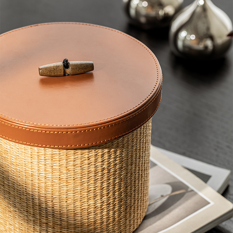 Retro rattan storage box Home  - Home Decor Retro บทวิจารณ์และราคา