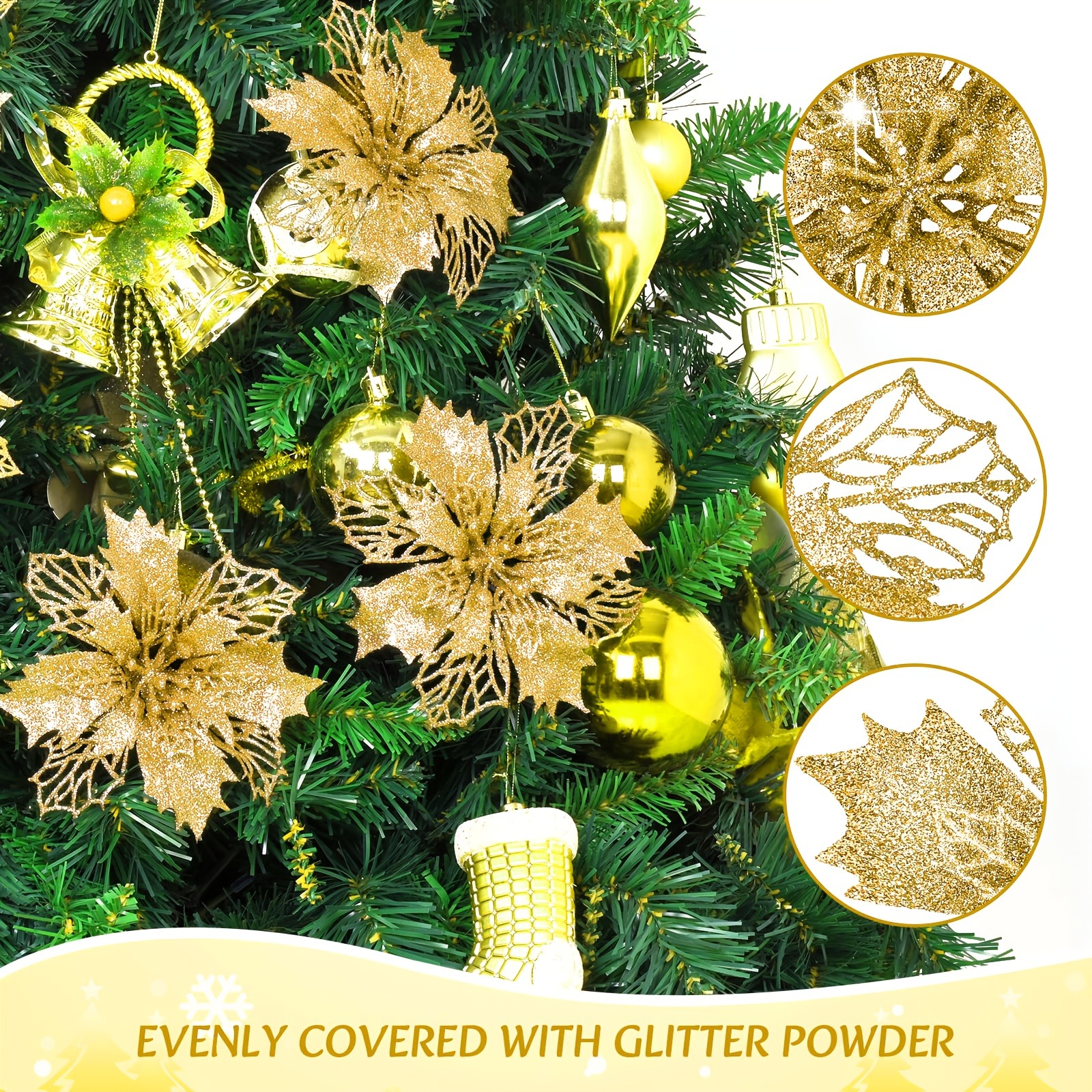14Pcs Artificial Flowers 11CM  - Home Decor Xmas Gifts บทวิจารณ์และราคา