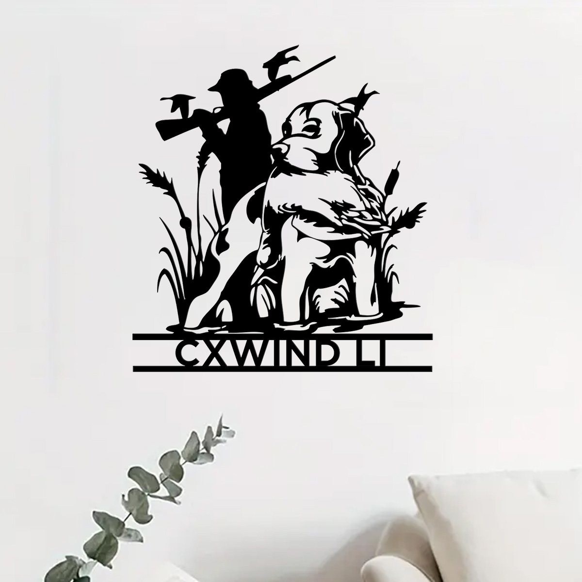 Custom Dog Hunting Metal Wall  - Home Decor Xmas Gifts บทวิจารณ์และราคา