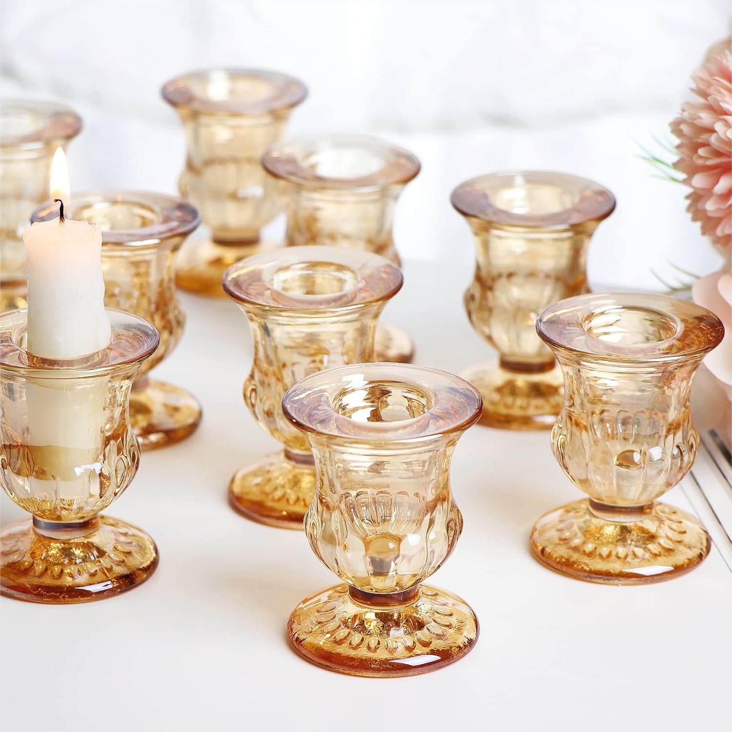 Gold Candlestick Holders Set o - Home Decor Free Images บทวิจารณ์และราคา