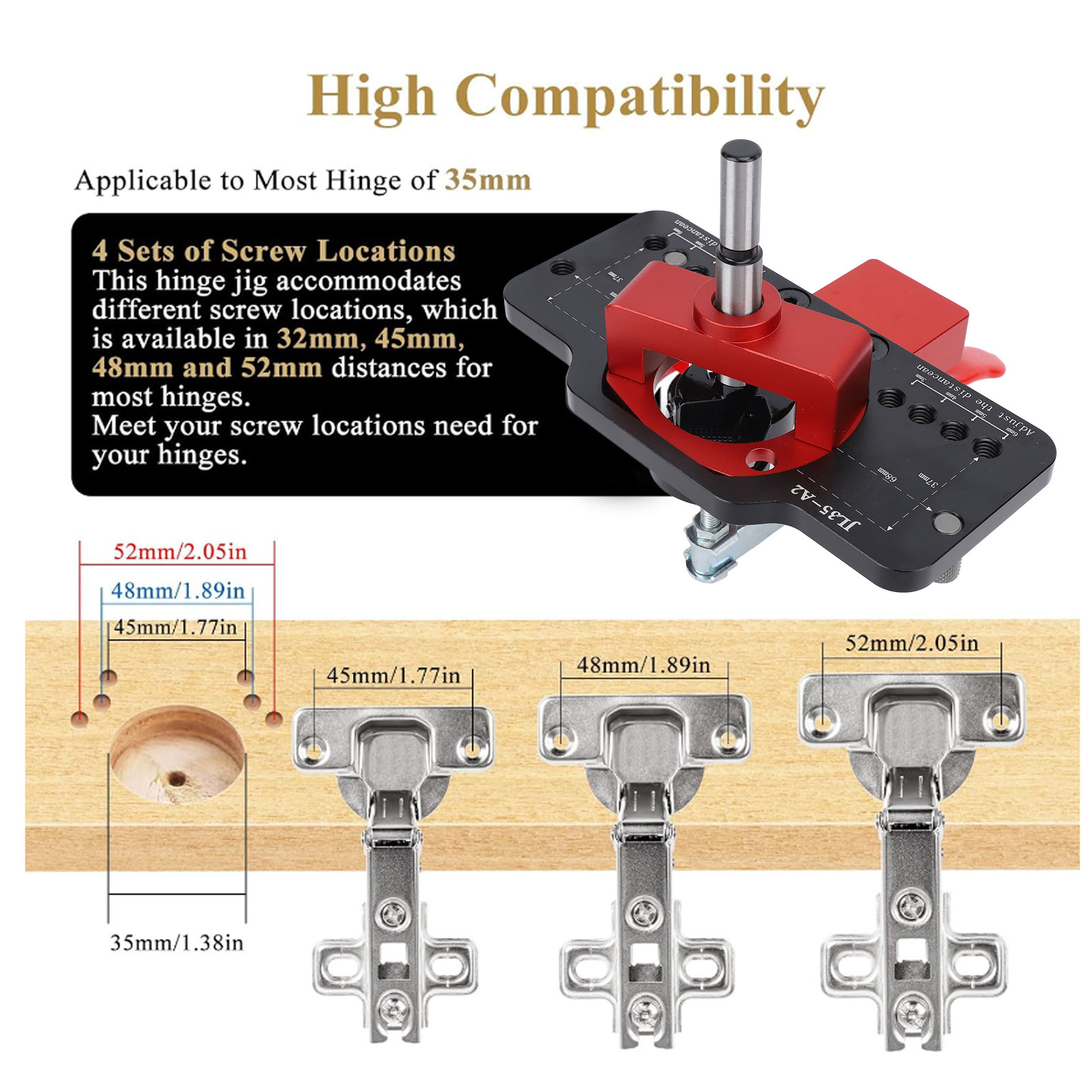 Cabinet Hinge Drilling Locator - Home Decor Location บทวิจารณ์และราคา