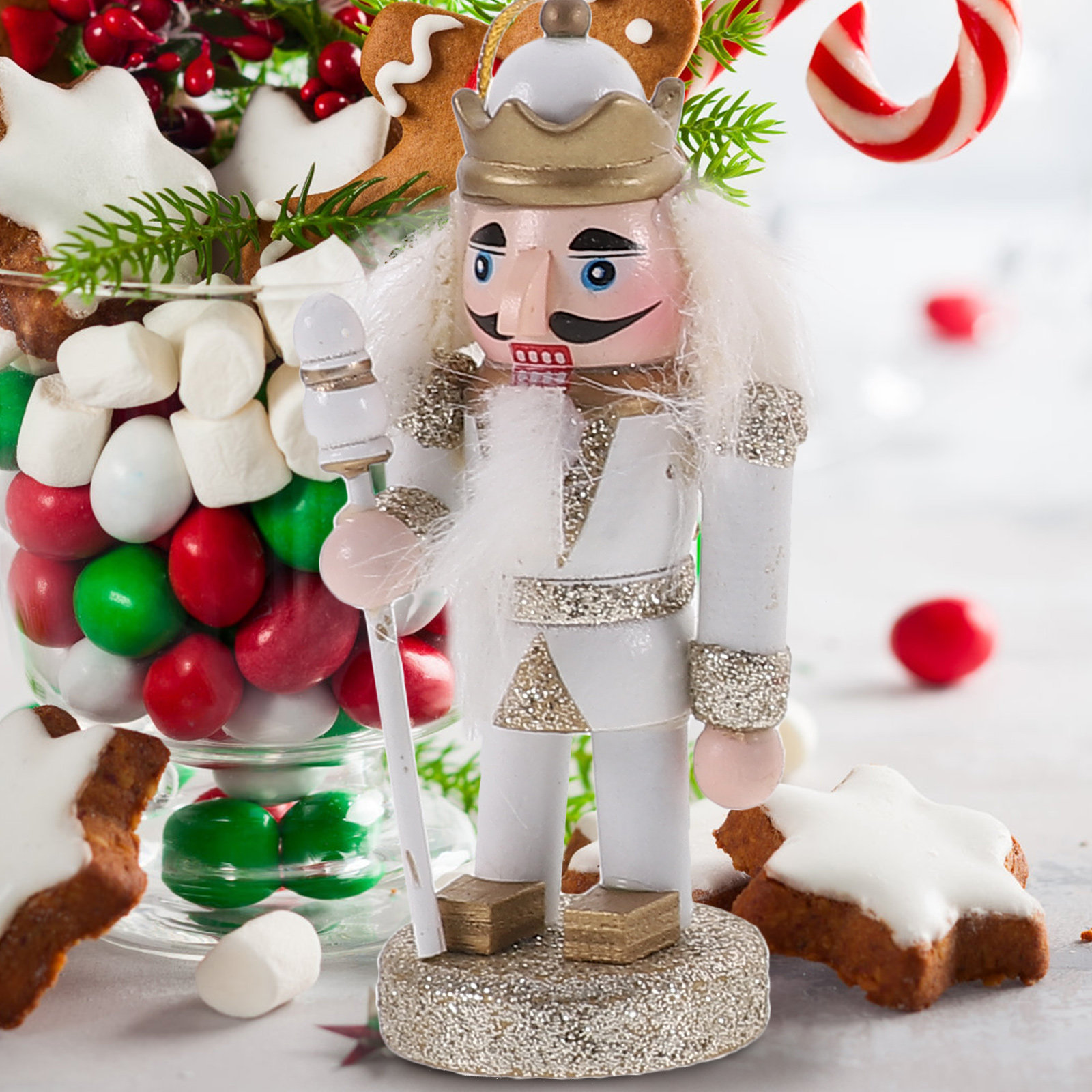 4Pcs Christmas Nutcracker Deco - Home Decor Xmas Gifts บทวิจารณ์และราคา