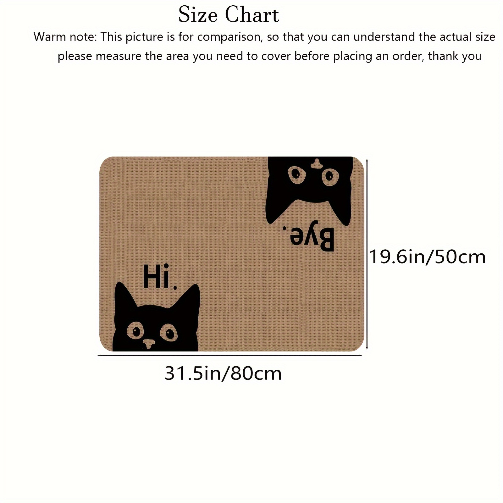 Cute Cat Doormat, Soft Absorbe - Home Decor Living Room Ideas บทวิจารณ์และราคา