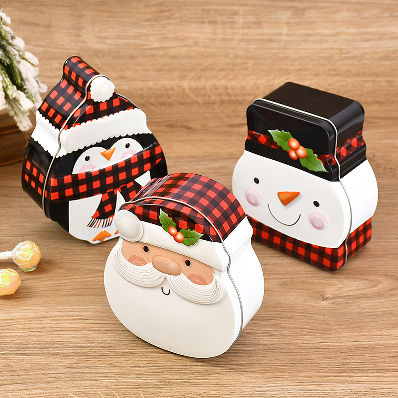 Christmas Gingerbread Iron Can - Home Decor Xmas Gifts บทวิจารณ์และราคา