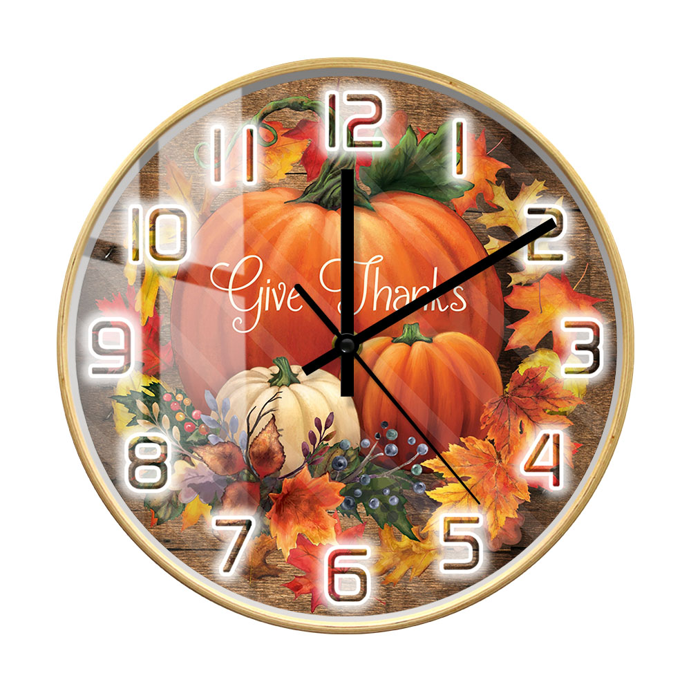 Give Thanks Blessed Wall Clock - Home Decor Living Room Ideas บทวิจารณ์และราคา