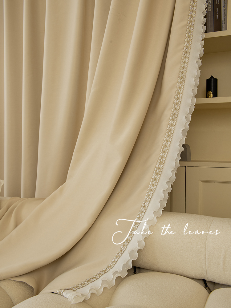 Art Cream Curtain French Luxur - Home Decor Ig บทวิจารณ์และราคา