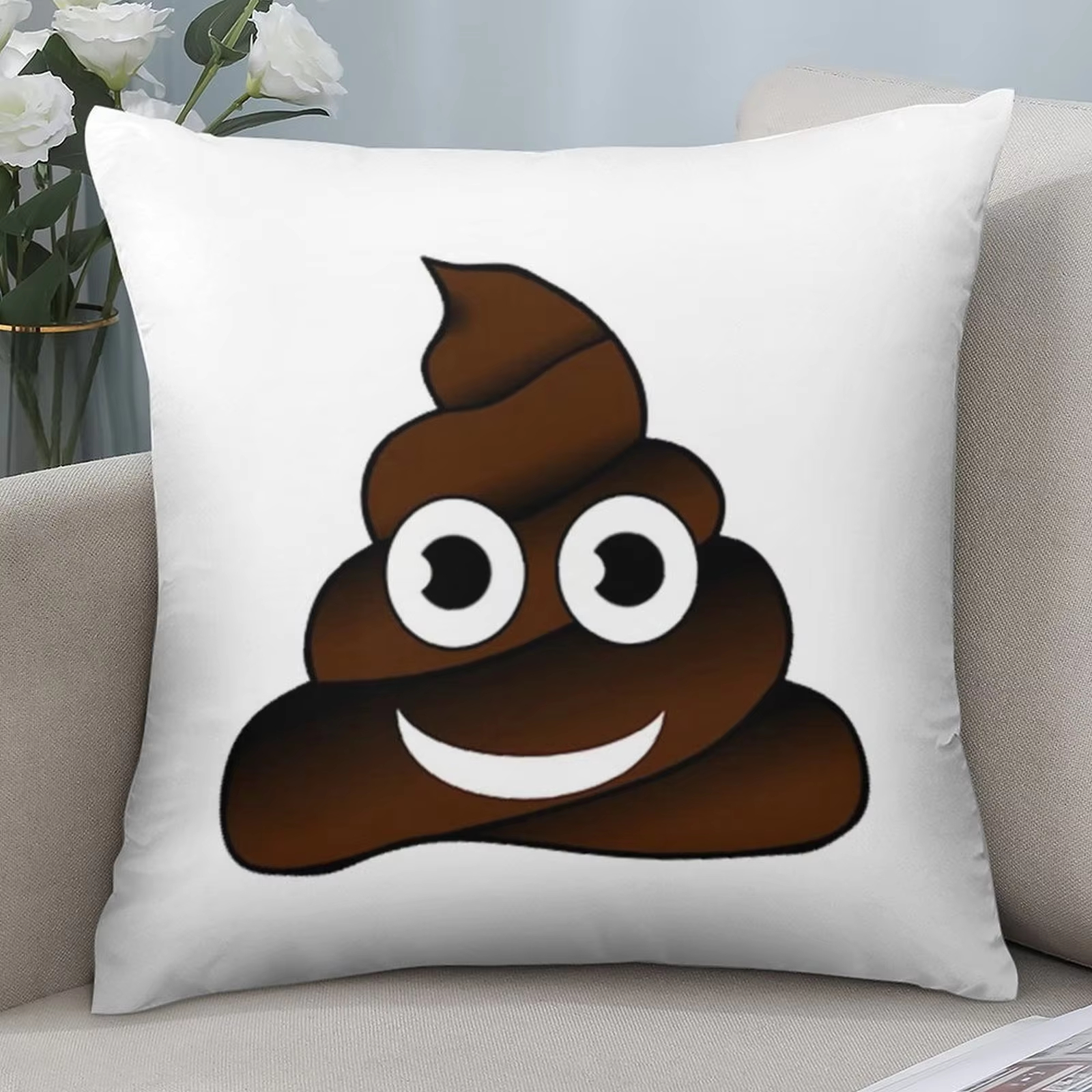 Double Sided Poop Emoji Cushio - Home Decor Emoji บทวิจารณ์และราคา