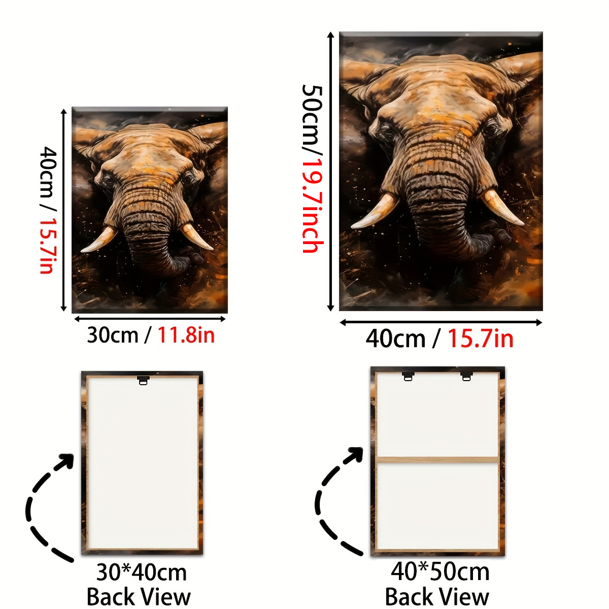 Retro Style Elephant Animal Ab - Home Decor Mirror บทวิจารณ์และราคา