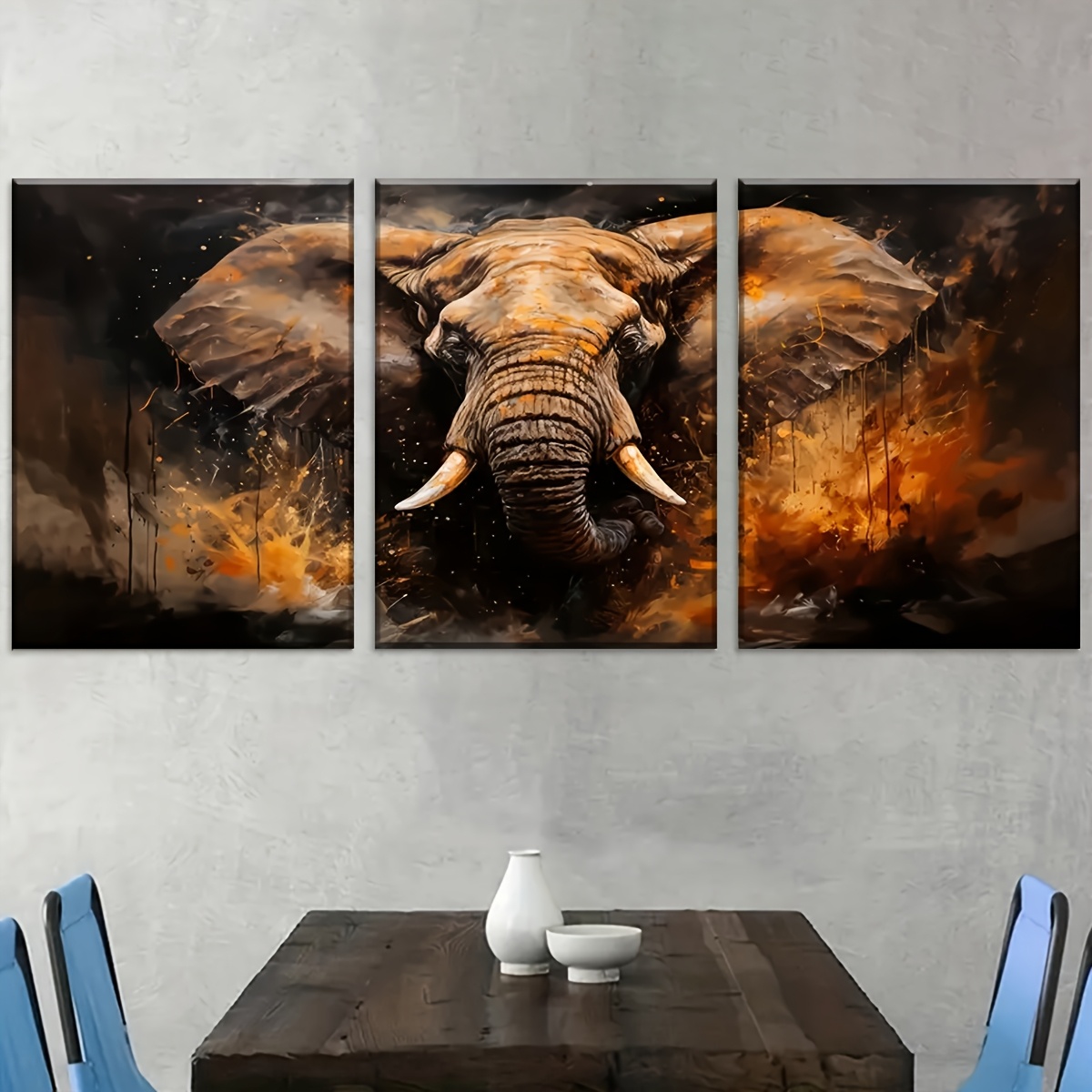 Retro Style Elephant Animal Ab - Home Decor Mirror บทวิจารณ์และราคา