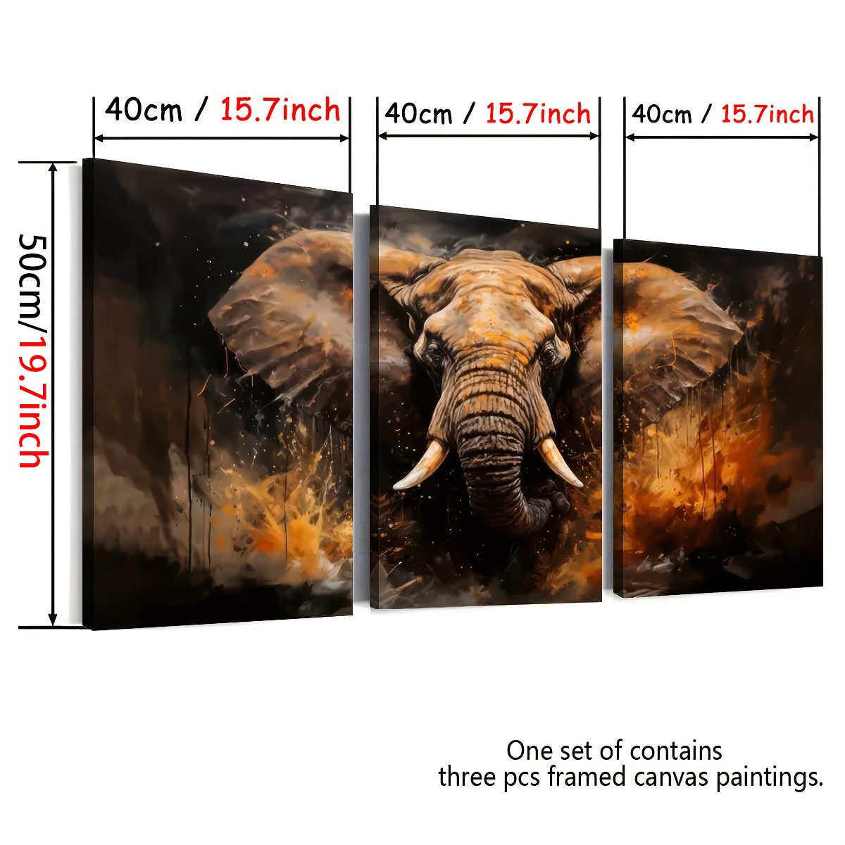 Retro Style Elephant Animal Ab - Home Decor Mirror บทวิจารณ์และราคา