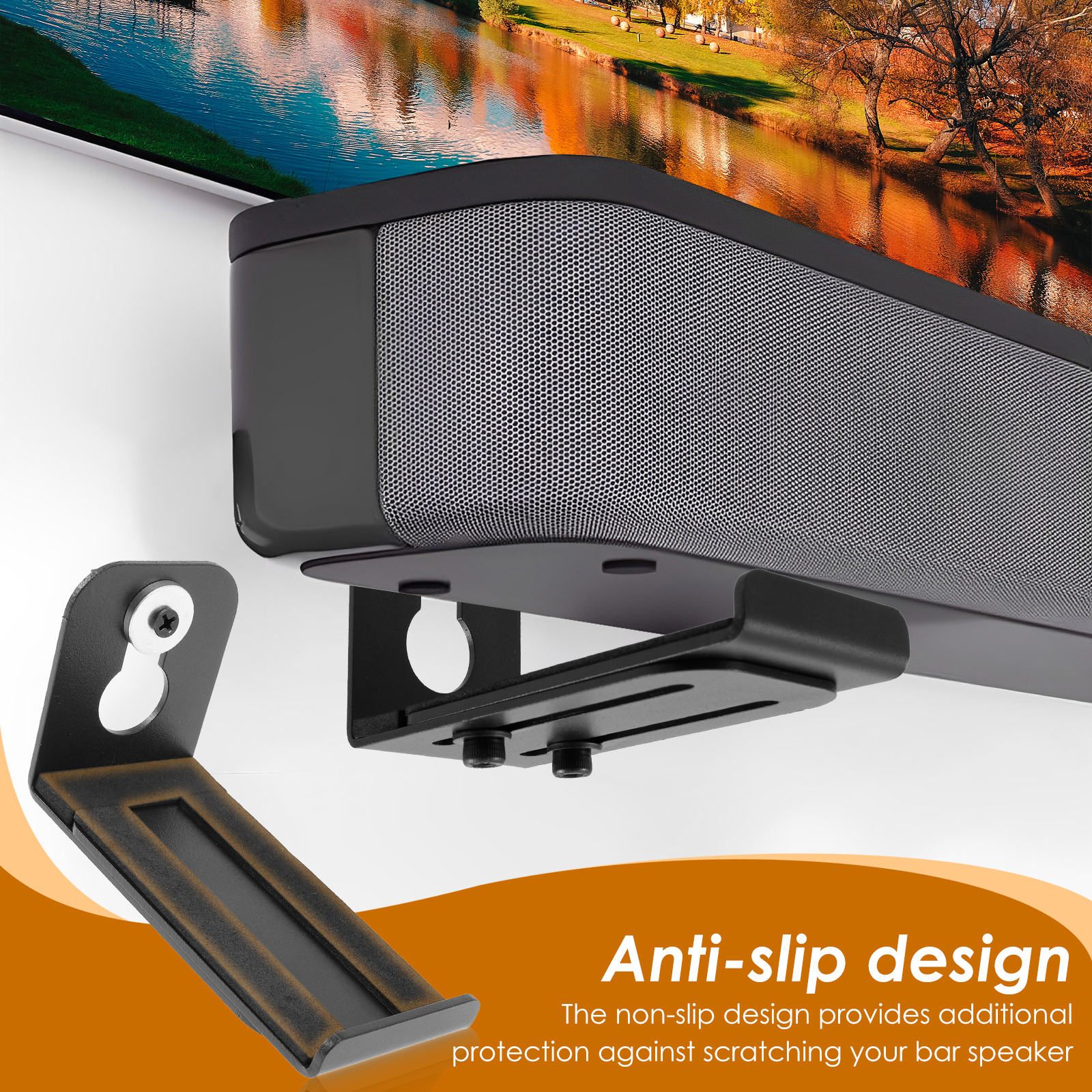 2Pcs Soundbar Speaker Stands W - Home Decor On Wall บทวิจารณ์และราคา
