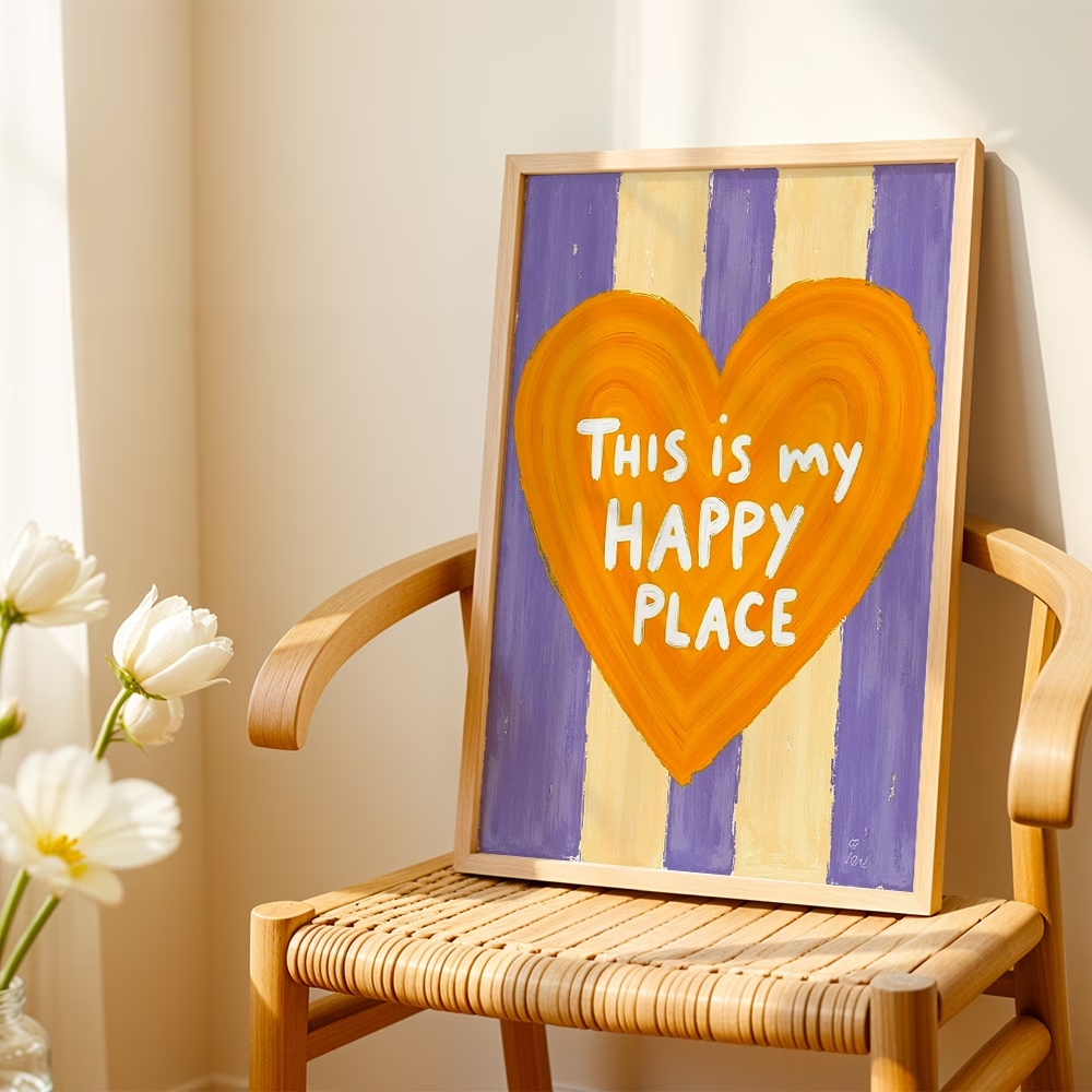 Modern,Retro This Is My Happy  - Home Decor Retro บทวิจารณ์และราคา