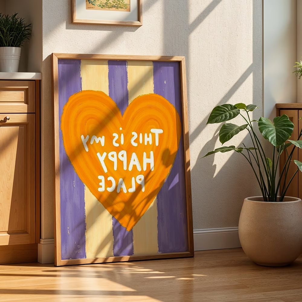 Modern,Retro This Is My Happy  - Home Decor Retro บทวิจารณ์และราคา