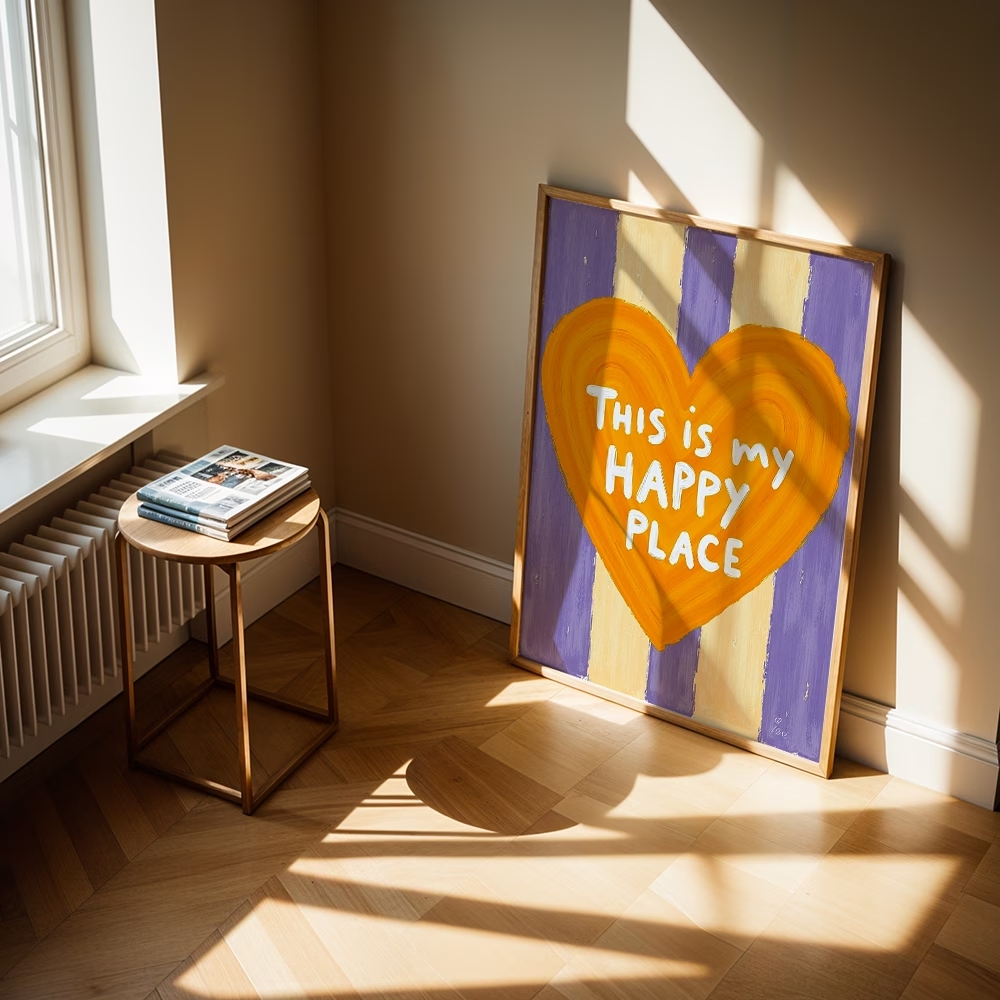 Modern,Retro This Is My Happy  - Home Decor Retro บทวิจารณ์และราคา