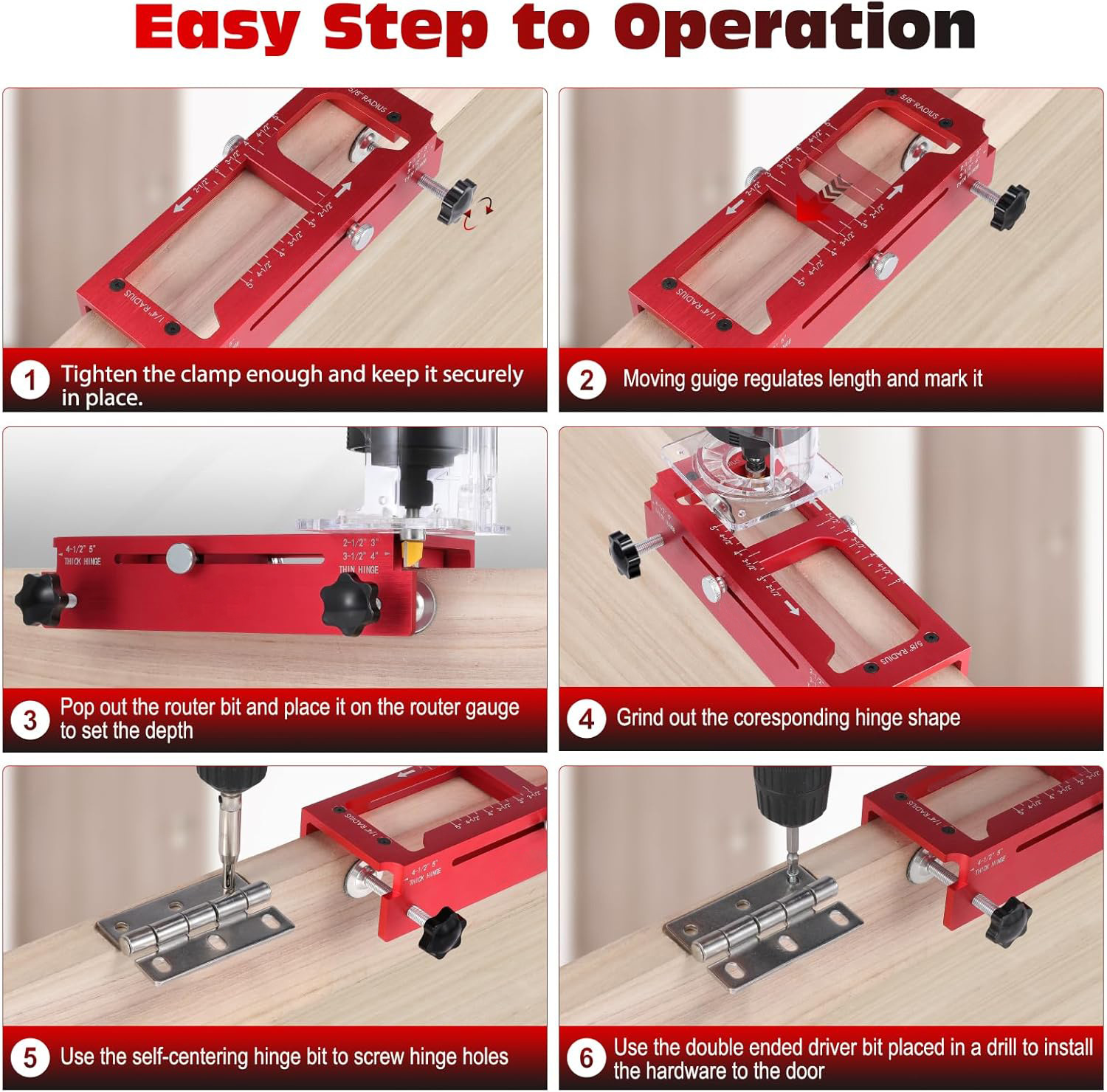 Aluminum alloy door hinge inst - Home Decor Location บทวิจารณ์และราคา