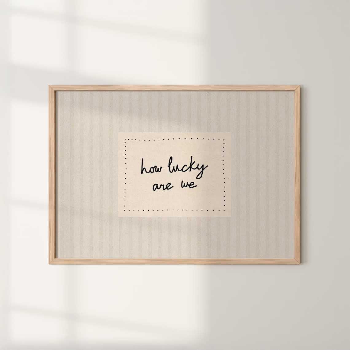 Modern,Minimalist How Lucky Ar - Home Decor On Wall บทวิจารณ์และราคา