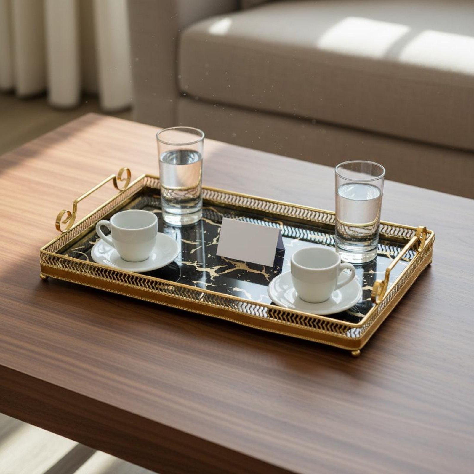 Decorative Mirror Tray Nordic  - Vanity Home Decor บทวิจารณ์และราคา