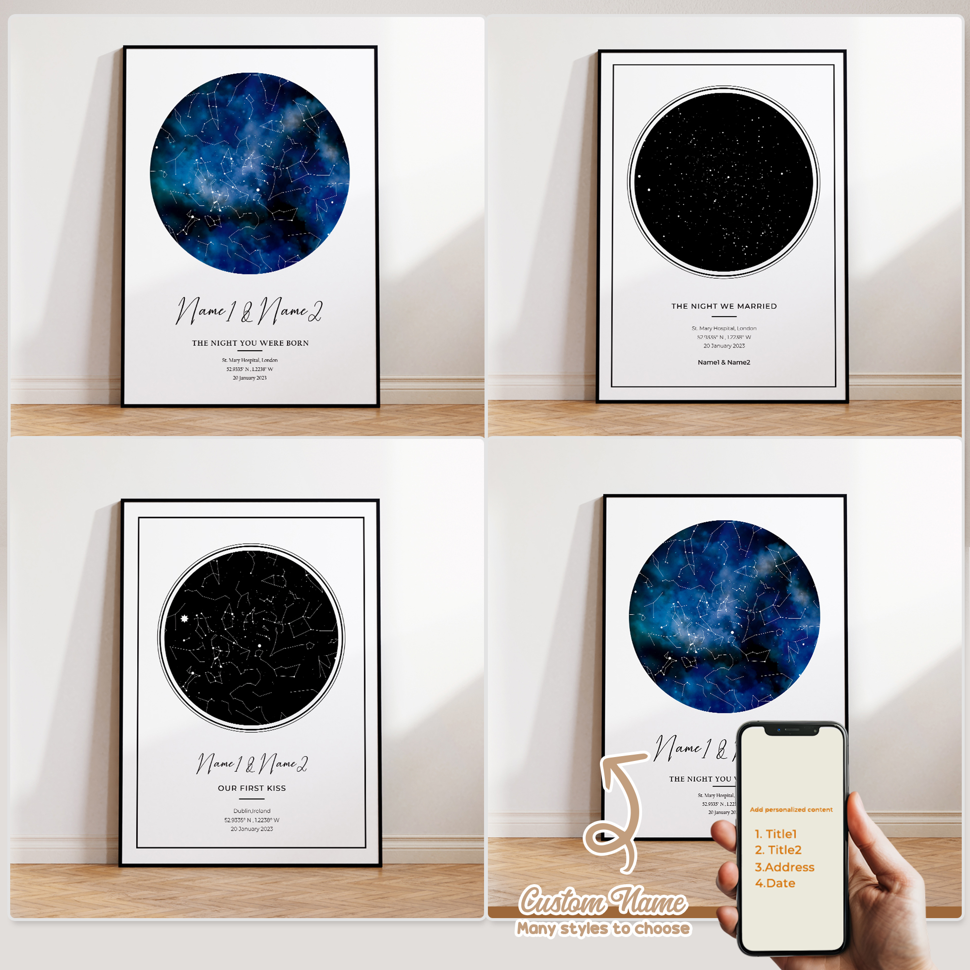 Modern Custom Personalized Nig - Home Decor Canvas บทวิจารณ์และราคา