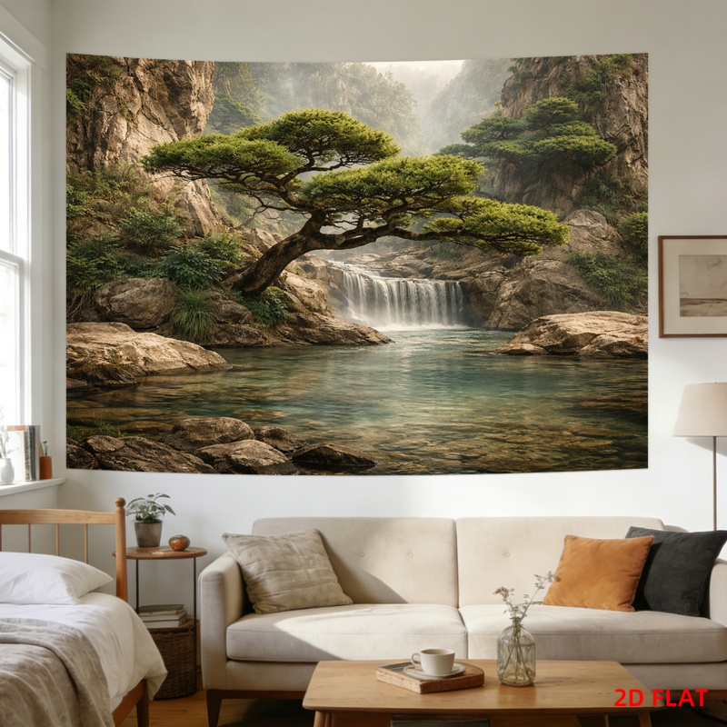 Lusheng Scenery Waterfall Moun - Home Decor Range บทวิจารณ์และราคา