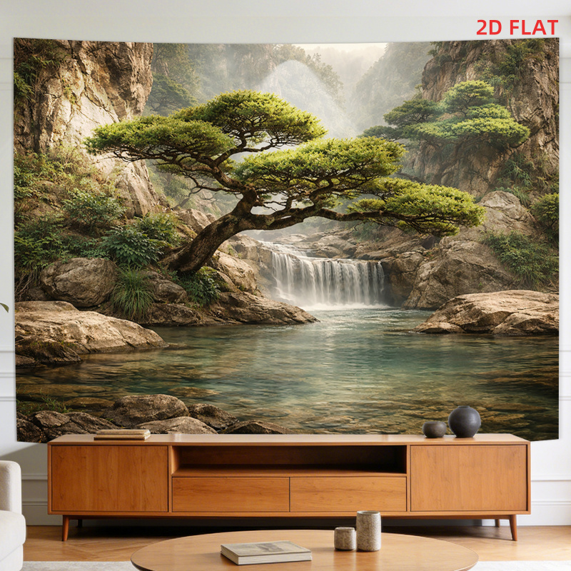 Lusheng Scenery Waterfall Moun - Home Decor Range บทวิจารณ์และราคา