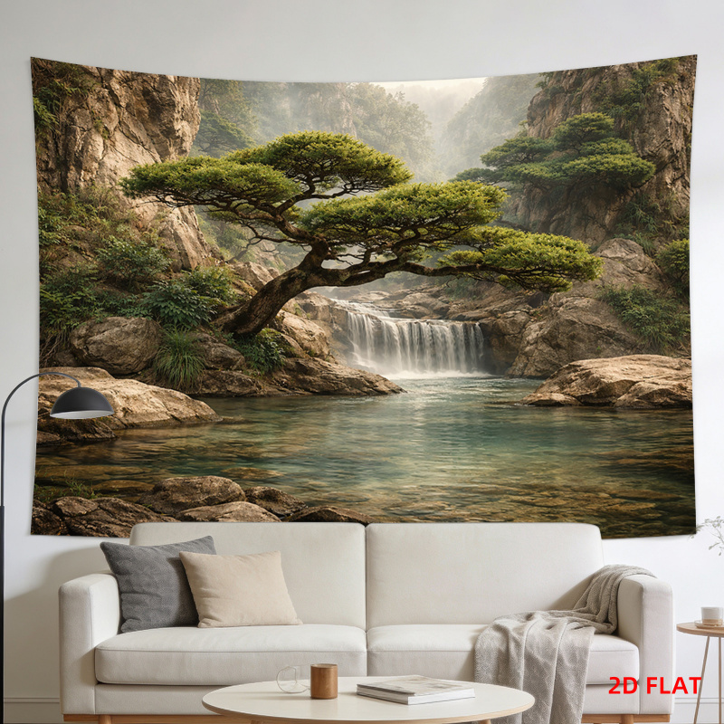 Lusheng Scenery Waterfall Moun - Home Decor Range บทวิจารณ์และราคา
