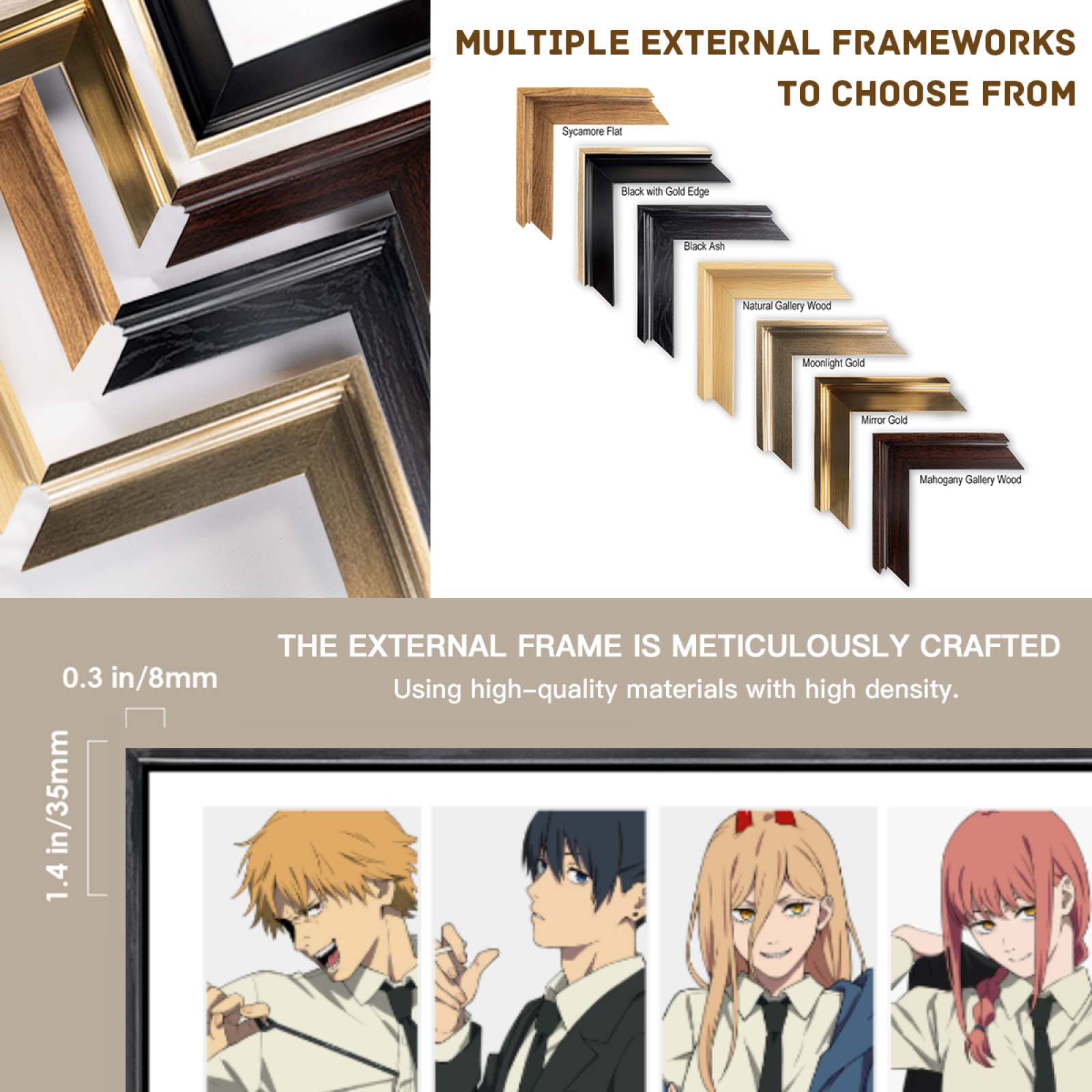 Japanese Manga Multi-Size Canv - Home Decor Mirror บทวิจารณ์และราคา