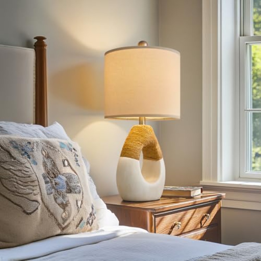 19'' Small Boho Table Lamps fo - Home Decor Living Room บทวิจารณ์และราคา