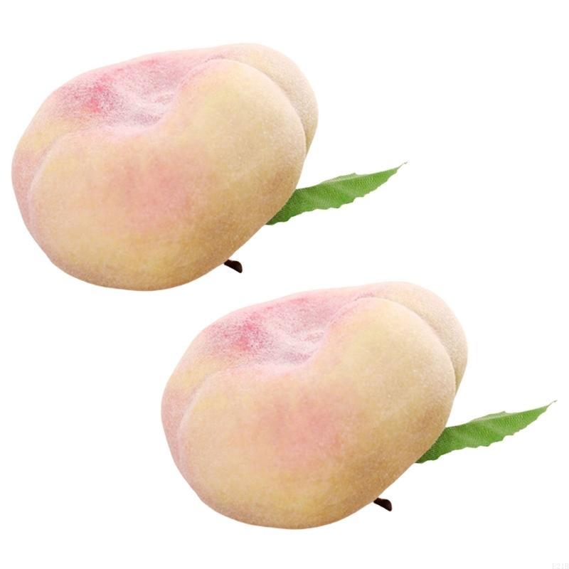 Pack of 2 Realistic Peach Imit - Home Decor Exhibition บทวิจารณ์และราคา