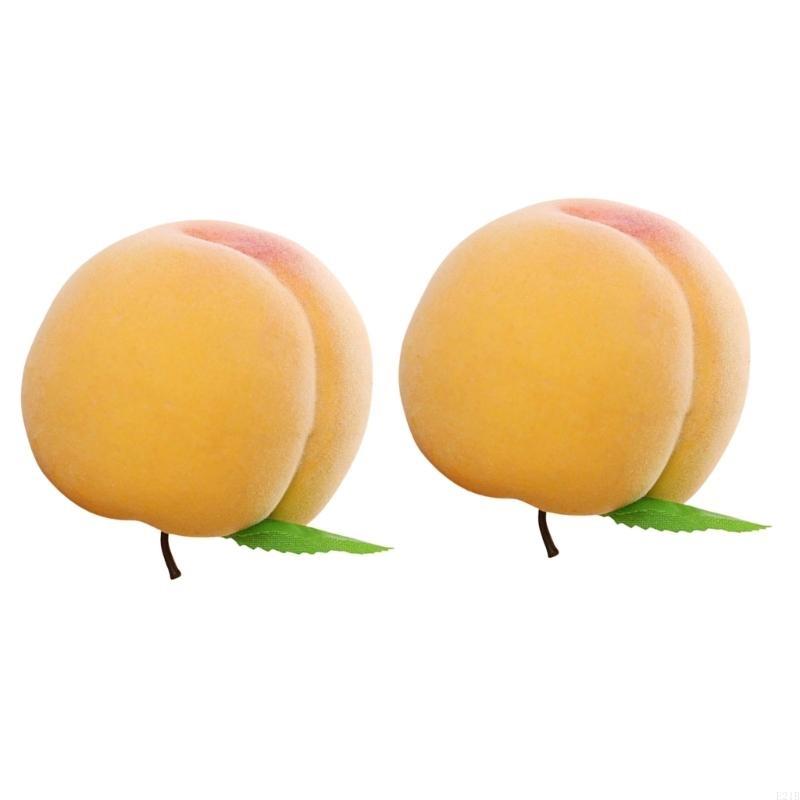 Pack of 2 Realistic Peach Imit - Home Decor Exhibition บทวิจารณ์และราคา