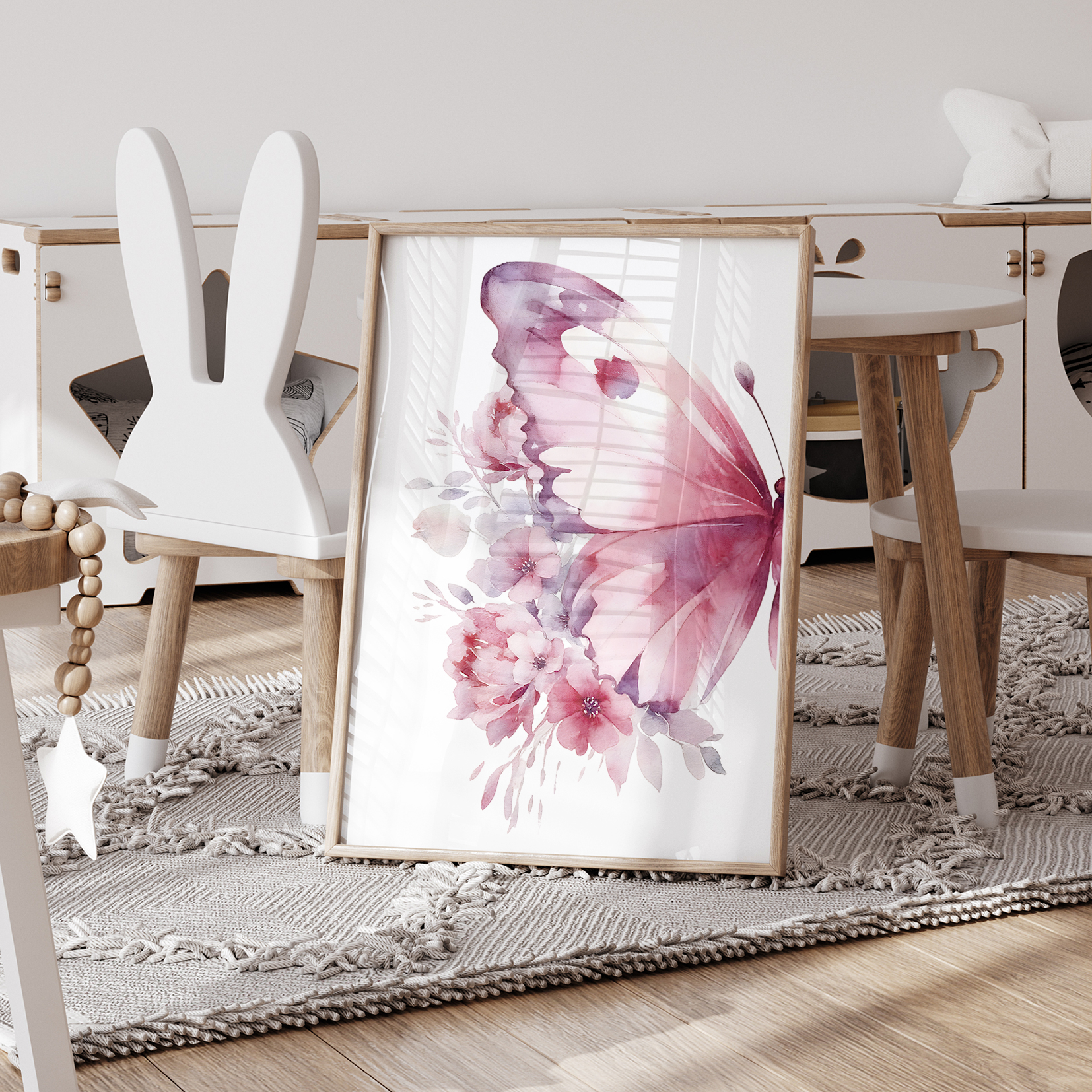 3pcs Cartoon Children Pink Lov - Home Decor On Wall บทวิจารณ์และราคา