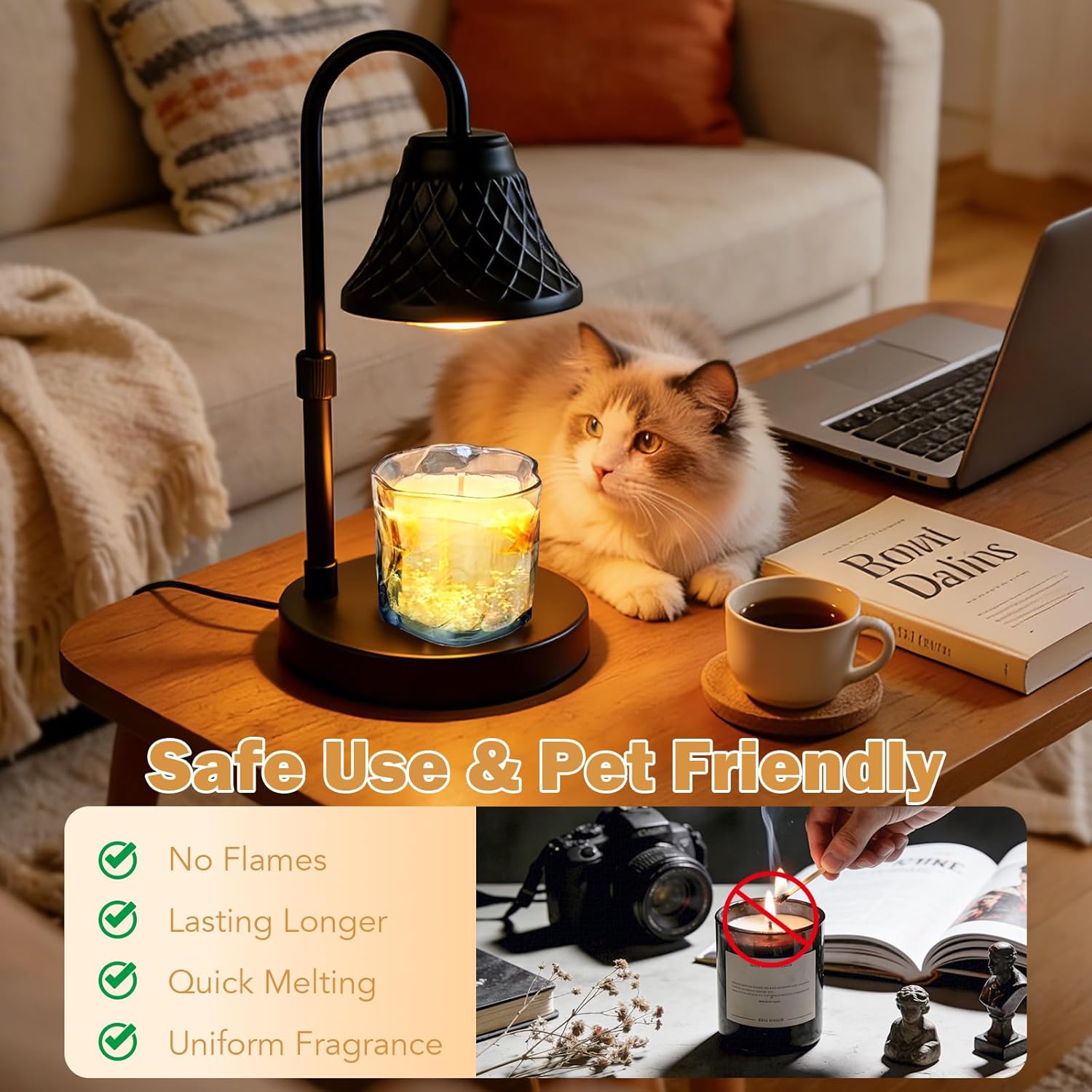 Adjustable Candle Warmer Lamp  - Home Decor Free Images บทวิจารณ์และราคา