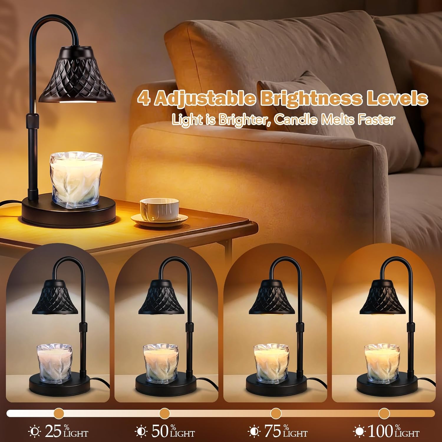 Adjustable Candle Warmer Lamp  - Home Decor Free Images บทวิจารณ์และราคา